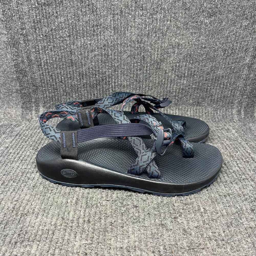 Chaco Z/2 Classic Sandals Geometric Black Blue HikingT Trail Strap Men Size 12